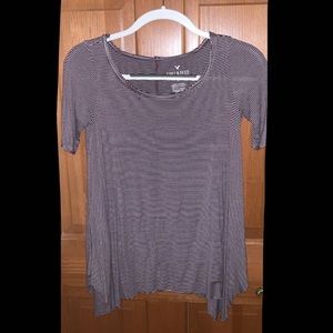 soft and sexy american eagle striped shirt